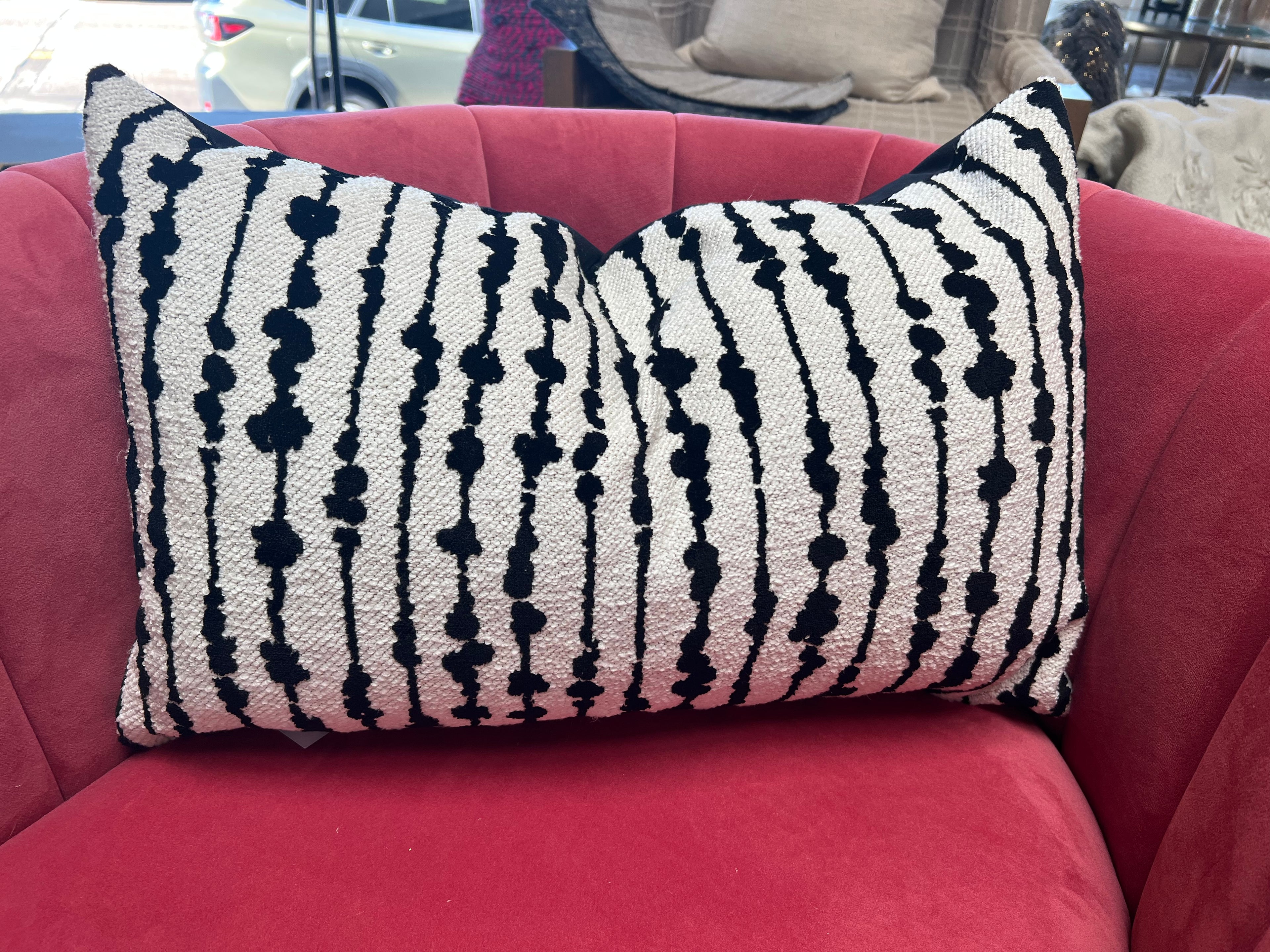 B&W Lumbar Pillow
