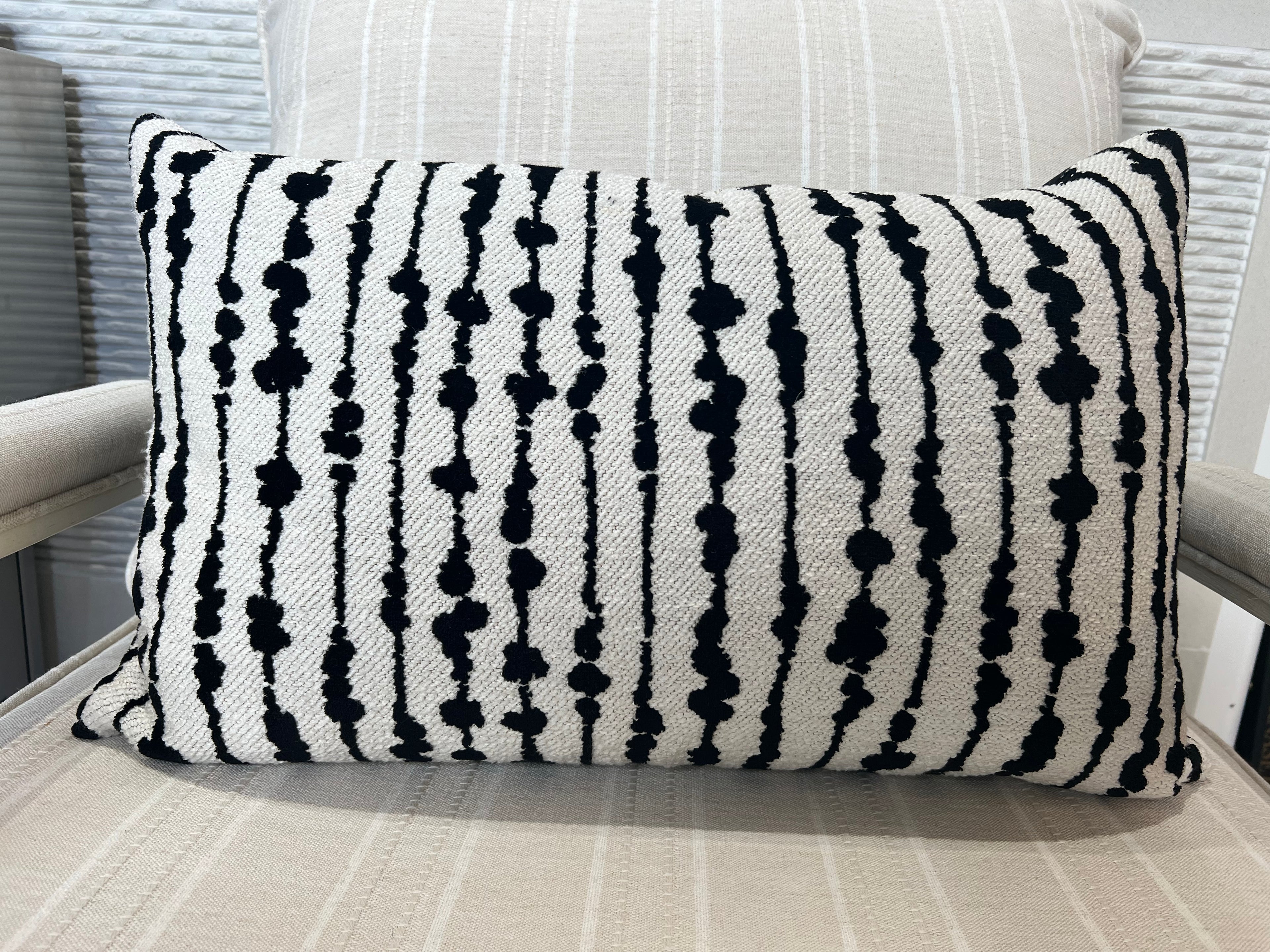 B&W Lumbar Pillow