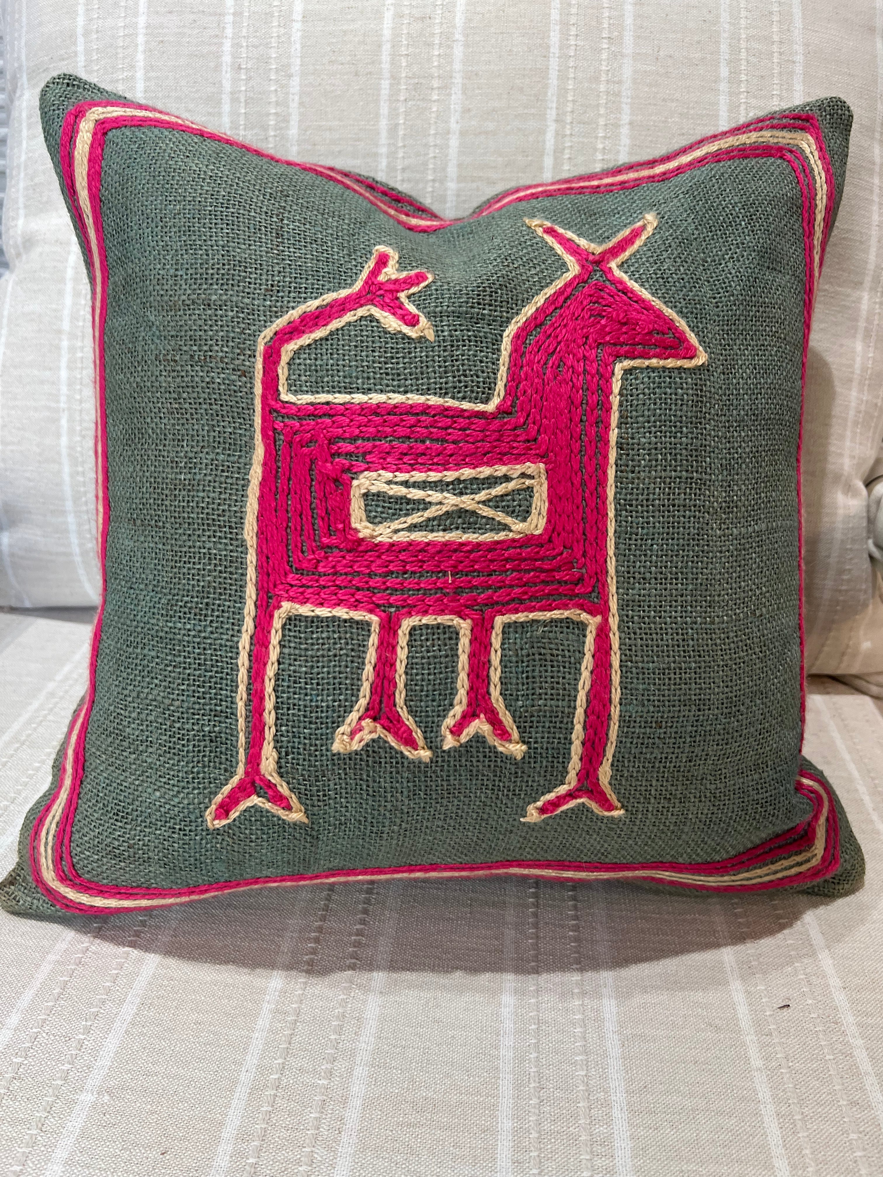 Hand Stitched Novelty Pillow