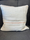 Oversized Turkish Pillow Blush/ Sage Stripe