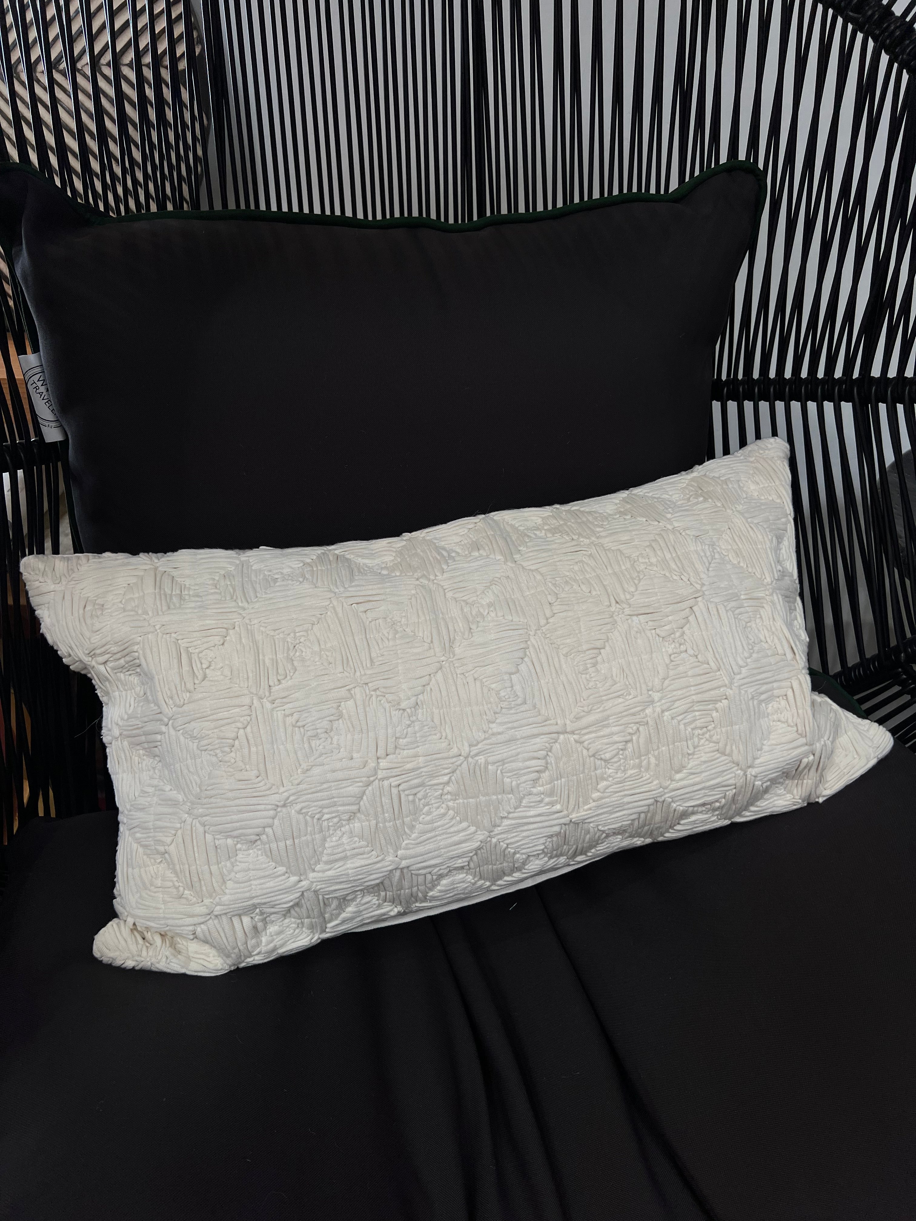 Quilted Off White Pillow