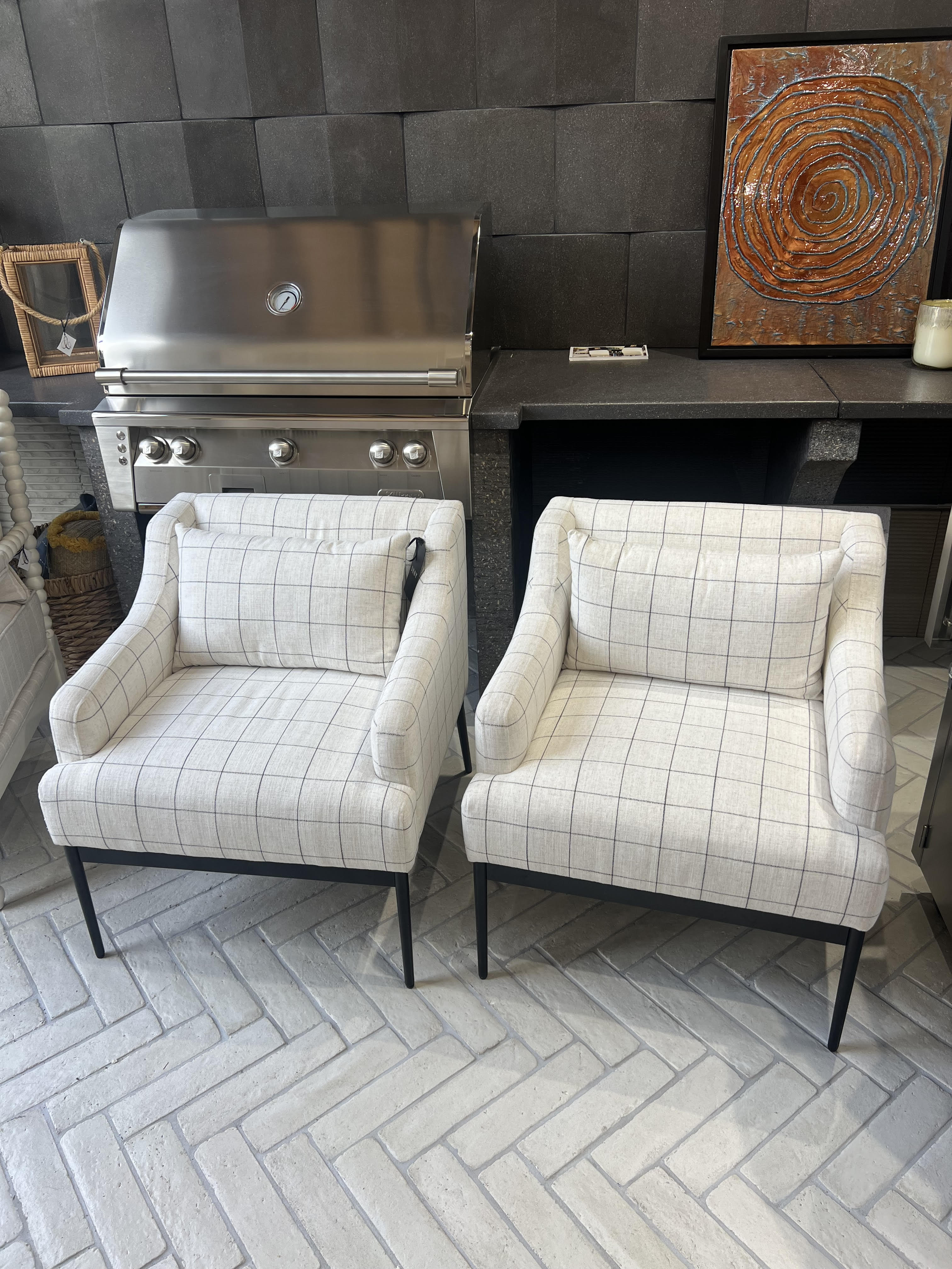 Graph Grid Accent Chair