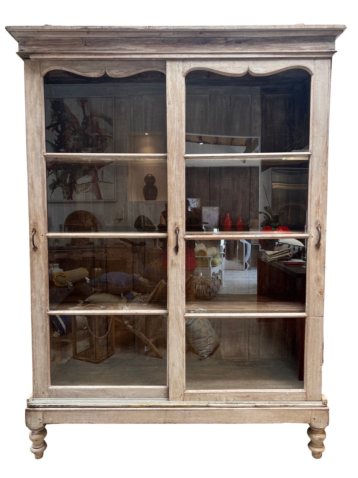 Antique French Glass Door Cabinet