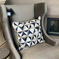 Leather Geometric Pillow