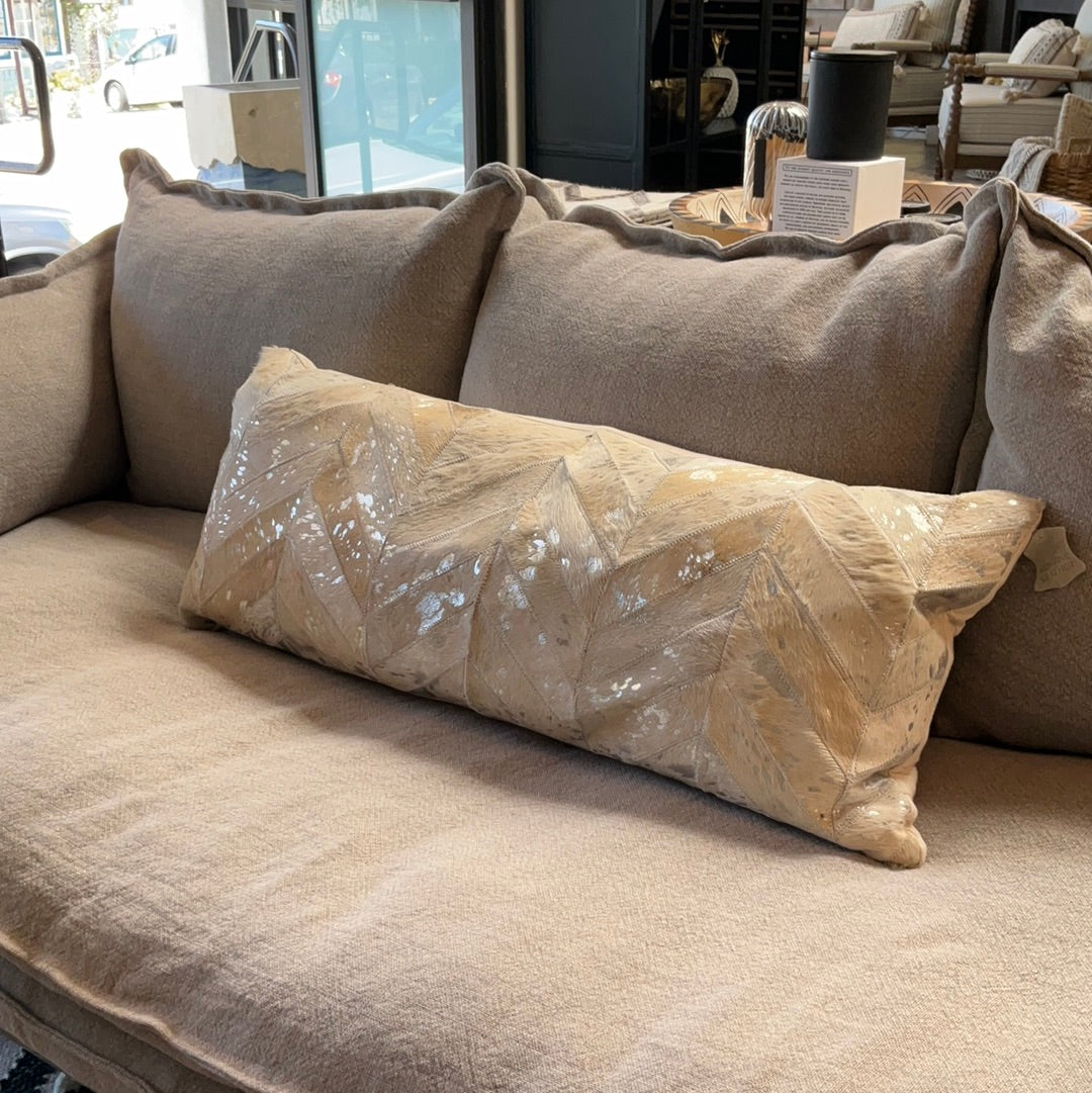 Arrow Pattern Hair Lumbar Pillow