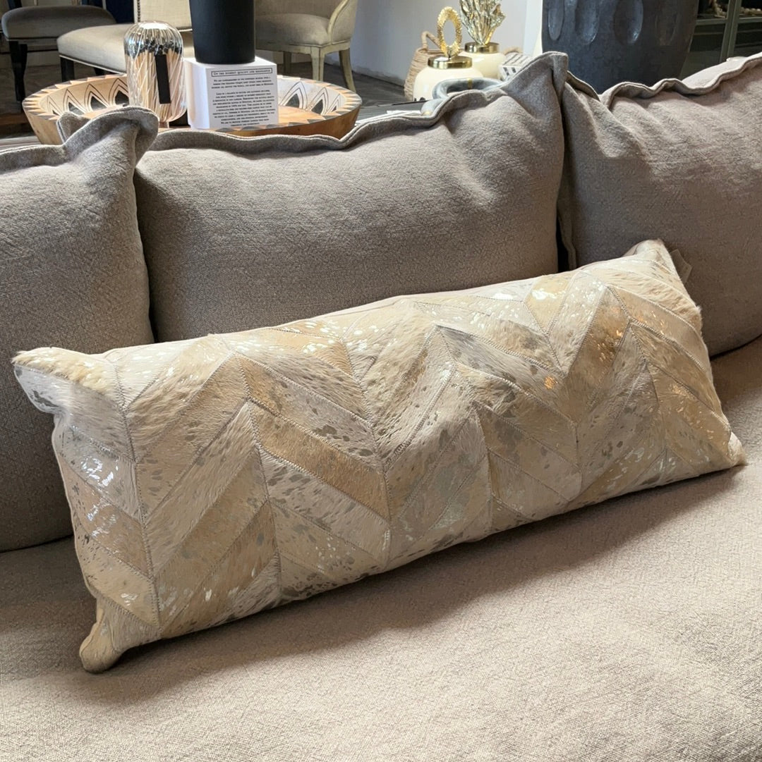 Arrow Pattern Hair Lumbar Pillow