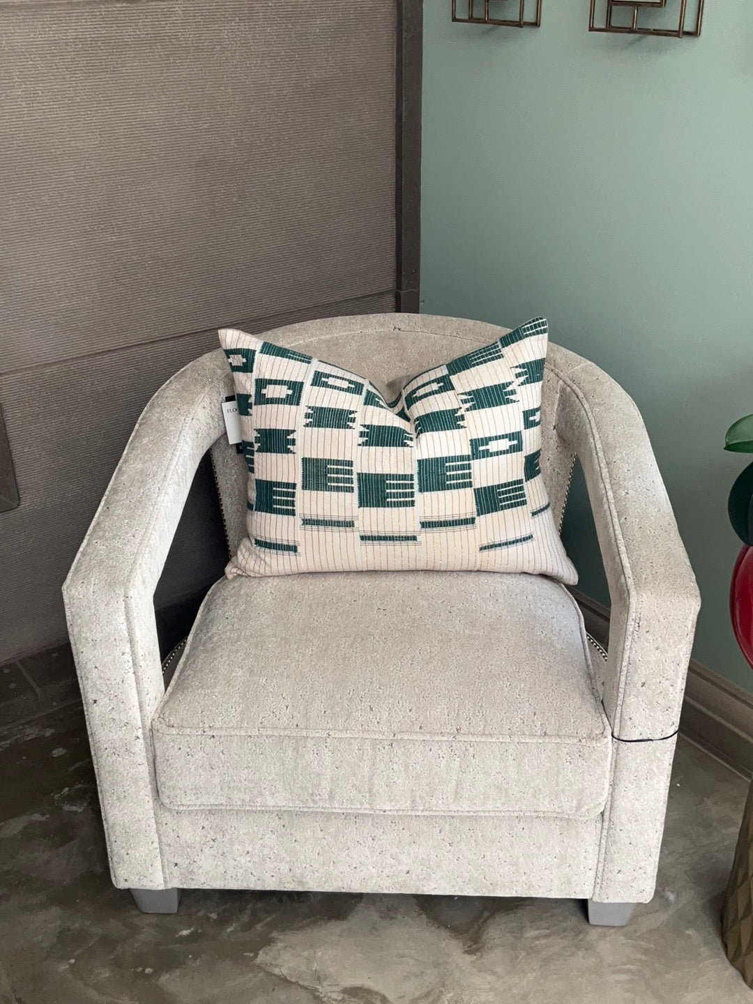 Vintage African Textile Pillow