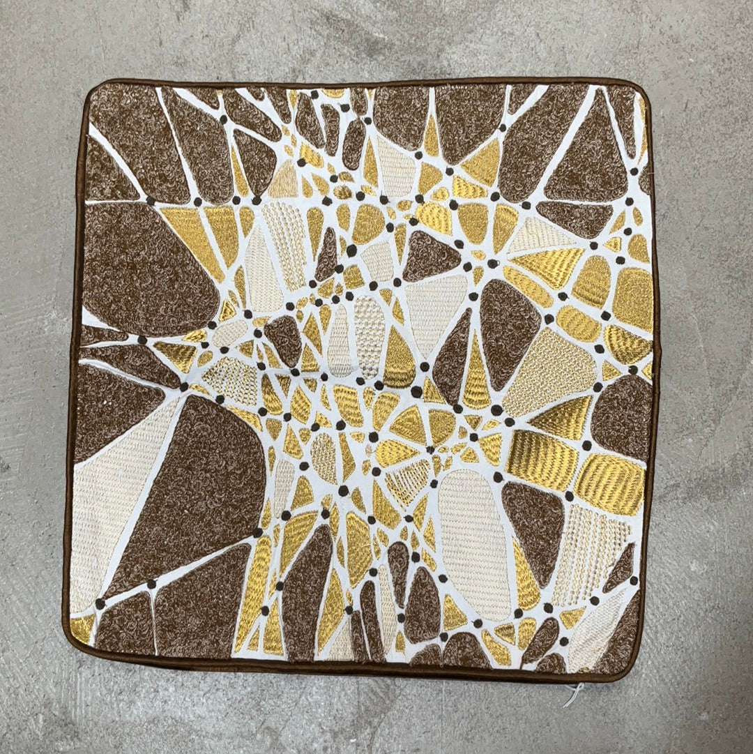 Gold Abstract Pillow